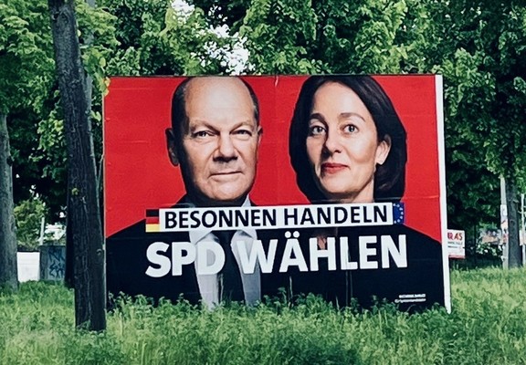 „Besonnen handeln“
SPD Wahlplakat aktuell