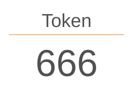 Das Bild zeigt den Text „Token“ über einer orangenen Linie. Darunter steht die Zahl 666 in großer, grauer Schrift.

Bereitgestellt von @altbot, generiert mit Gemini